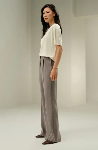 Lilysilk Oversized Silk Jersey Tee In Neutral