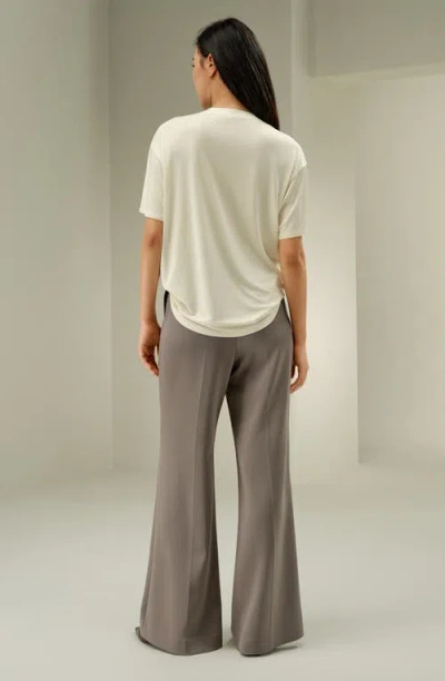 Lilysilk Oversized Silk Jersey Tee In Neutral