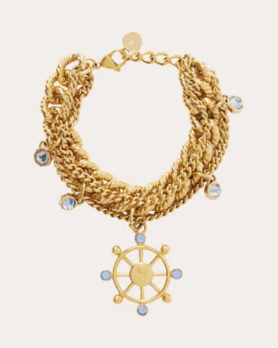 Rabanne Women's Gold-tone Crystal Nautical Bracelet