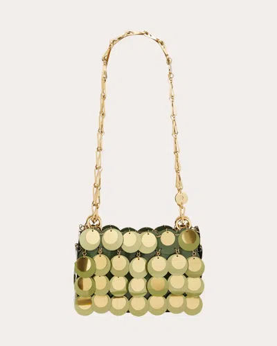 Rabanne Sparkle Sequined Satin Shoulder Bag