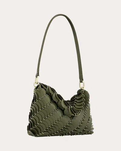 Rabanne Women's Paco Leather Paillette Shoulder Bag