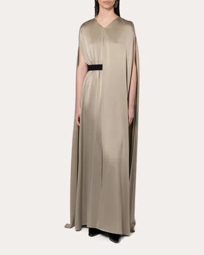 Roksanda Women's Fyeris Silk Cape Maxi Dress