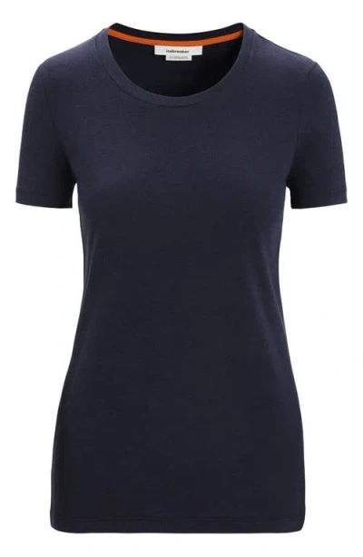 Icebreaker Central Merino Blend T-shirt In Blue