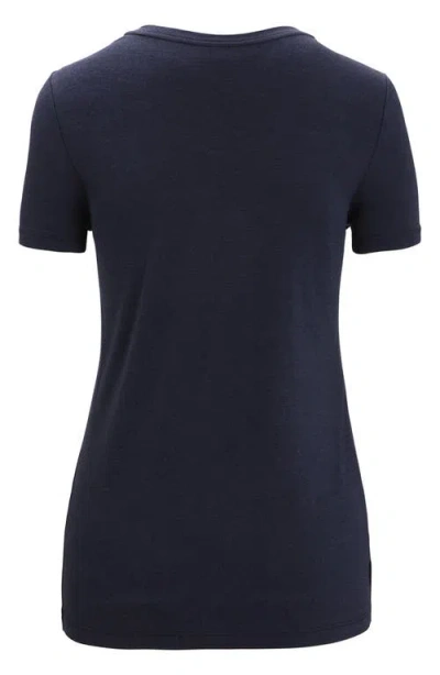 Icebreaker Central Merino Blend T-shirt In Blue