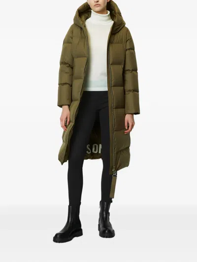 Marc O'polo Hooded Puffer Coat In Green