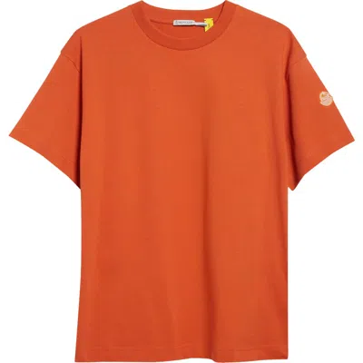 Moncler X Gilga Farm By Donald Glover Cartoon-style T-shirt In Orange