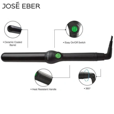 Jose Eber Clipless Curling Iron 1.25" (32mm) Black, Ceramic Barrel