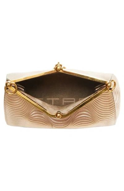 Etro Small Vela Metallic Leather Shoulder Bag