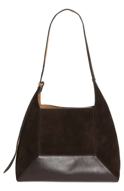 Jimmy Choo Medium Diamond Suede Leather Shoulder Bag