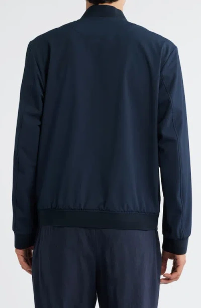 Hugo Boss Boss Hanry Slim Fit Bomber Jacket In Blue