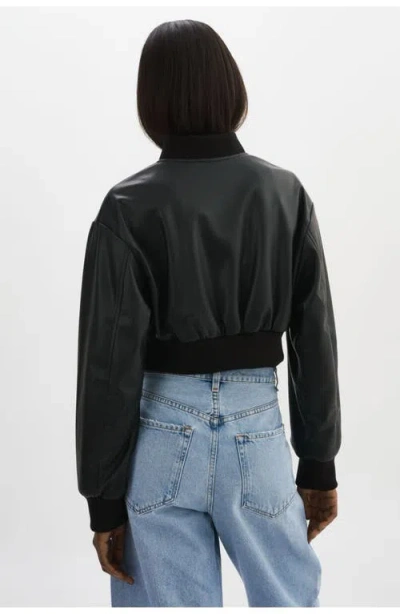 Lamarque Evelin Faux-leather Bomber Jacket