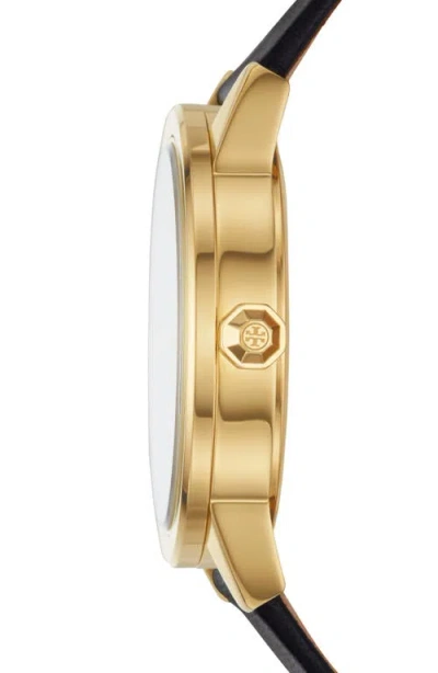Tory Burch Gigi Leather Watch & Top Rings Set, 36mm