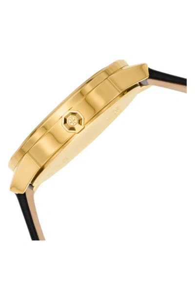 Tory Burch Gigi Leather Watch & Top Rings Set, 36mm