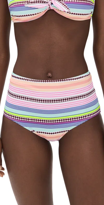 Lemlem Elsi High Waist Bottoms Cirq Citrus In Multi