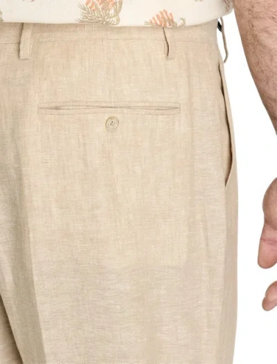 Tallia Big & Tall Linen Suit Pants In Neutral