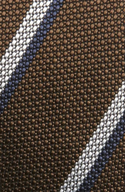 Thom Browne Classic Shadow Stripe Silk Tie