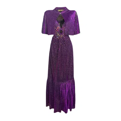 Laura Citron Women's Purple Siren Dress + Capelette