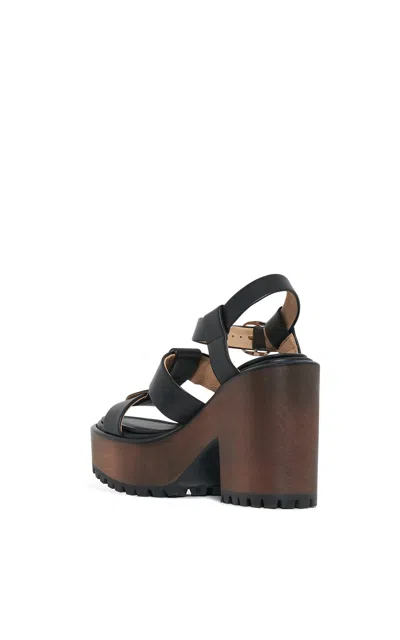Gabriela Hearst Hera Platform Sandal In Black Leather