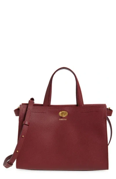 Burberry Womens Punnet Cotswolds Mini Leather Tote Bag