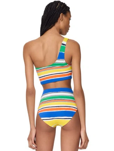 Kate Spade New York One Shoulder Bra Top In Multi