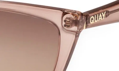Quay Call The Shots 54mm Gradient Cat Eye Sunglasses