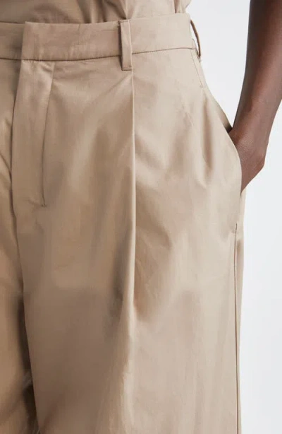 Max Mara Nora Wide Leg Pants In Nude