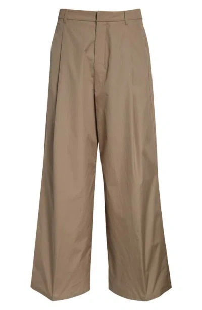 Max Mara Nora Wide Leg Pants In Nude