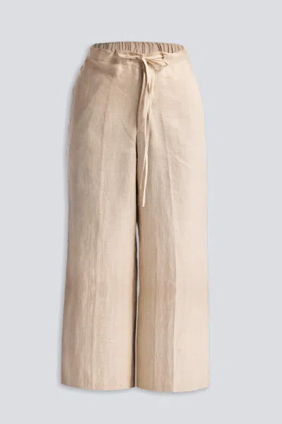 Reistor Women's Neutrals Wide Leg Pants In Hemp