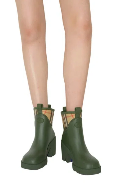 Burberry Marsh Stamp Heel Rain Boots