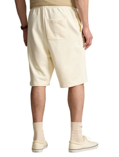 Polo Ralph Lauren Big & Tall Loopback Fleece Shorts In White