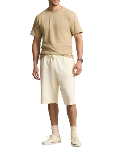 Polo Ralph Lauren Big & Tall Loopback Fleece Shorts In White