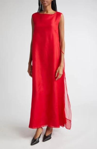 Altuzarra Jools Silk Organza Gown In Red