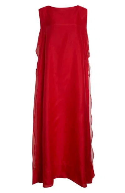 Altuzarra Jools Silk Organza Gown In Red