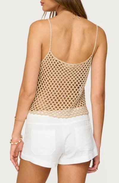 Edikted Florenza Open Crochet Tank Top
