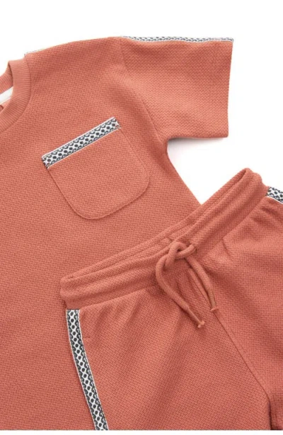Next Kids' Palm Pocket T-shirt & Drawstring Shorts Set In Red
