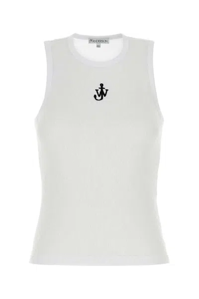 Jw Anderson J. W.anderson Anchor Embroidery Vest In White