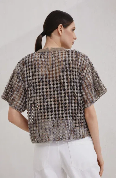 Brunello Cucinelli Balloon Net Knit T-shirt
