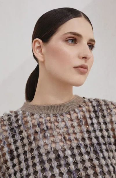 Brunello Cucinelli Balloon Net Knit T-shirt