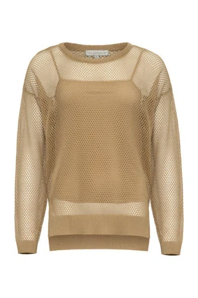 Anatomie Emma Open Knit Pullover Top