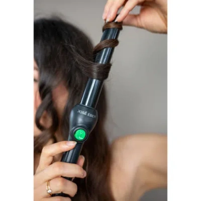 Jose Eber Clipless Curling Iron 1" (25mm) Black, Ceramic Barrel, Ion Tech