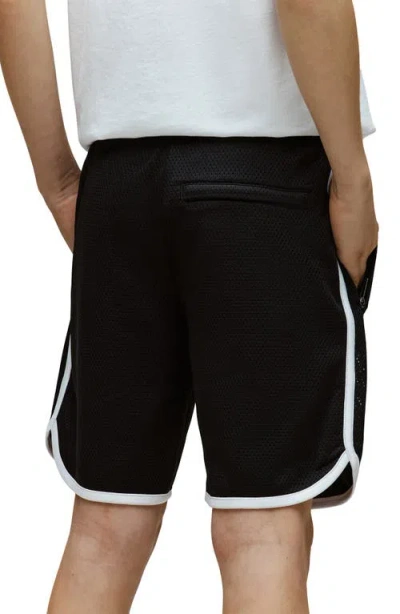 Psycho Bunny Kids' Nico Mesh Shorts In Black