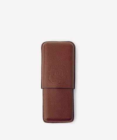 Ghurka Triple Cigar Case No. 237 In Brown