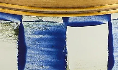 Mackenzie-childs Mackenzie Childs Royal Check Enameled Steel Canister In Blue