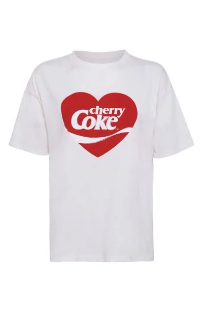 Maaji Cherry Coke Graphic Cover-up T-shirt In White