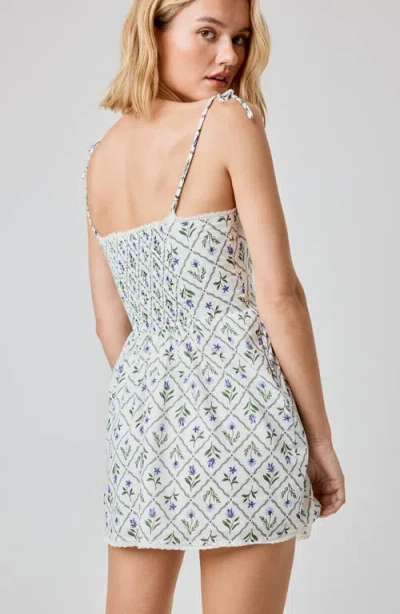 Florence By Mills Lace Trim Tie Strap Minidress