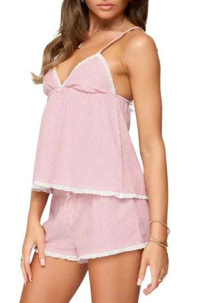 Edikted Danna Pinstripe Babydoll Camisole