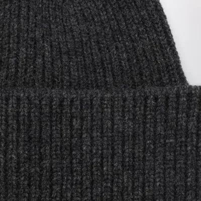 Destin Men's Anthracite Wool And Cashmere Beanie