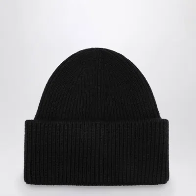 Destin Anthracite Wool And Cashmere Beanie