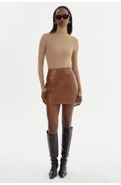 Lamarque Rowan | Leather Mini Skirt