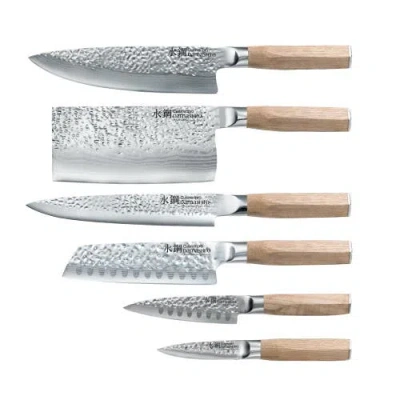 Cuisine::pro ® Cuisinepro® Damashiro® Emperor Hikari Knife Block 7 Piece Ash In Neutral